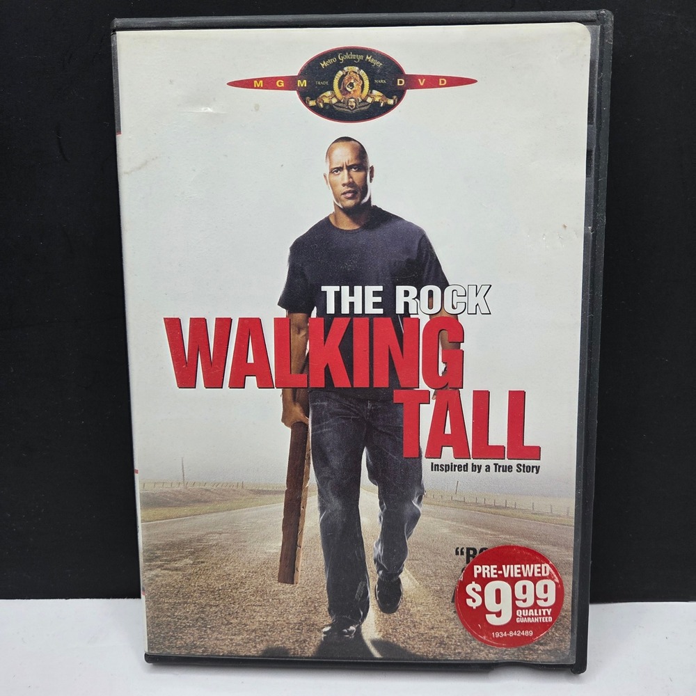 MGM Walking Tall DVD The Rock Dwayne Johnson Action Movie 2004 Widescreen